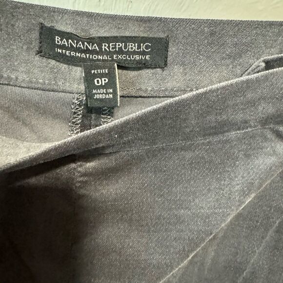 Banana Republic Gray Dark Charcoal DEVON LEGGING FIT STRETCH VELVET ANKLE PANT - Picture 9 of 9